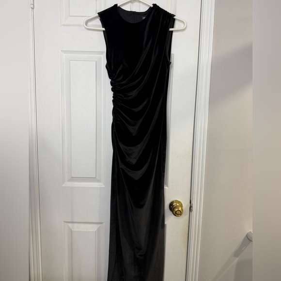 Zara Dresses & Skirts - Zara Black Velvet Maxi Dress